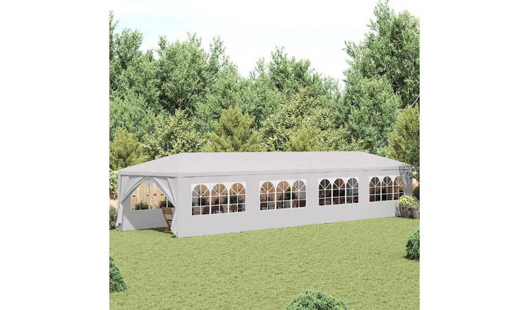 Walplus 3 x 12 m Garden Marquee - White