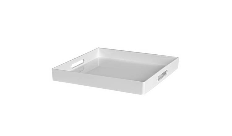 Argon Tableware Square Serving Trays - White - Pack of 3
