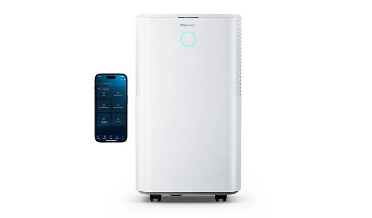 Pro Breeze OmniDry 12L Dehumidifier with Smart App Control - White