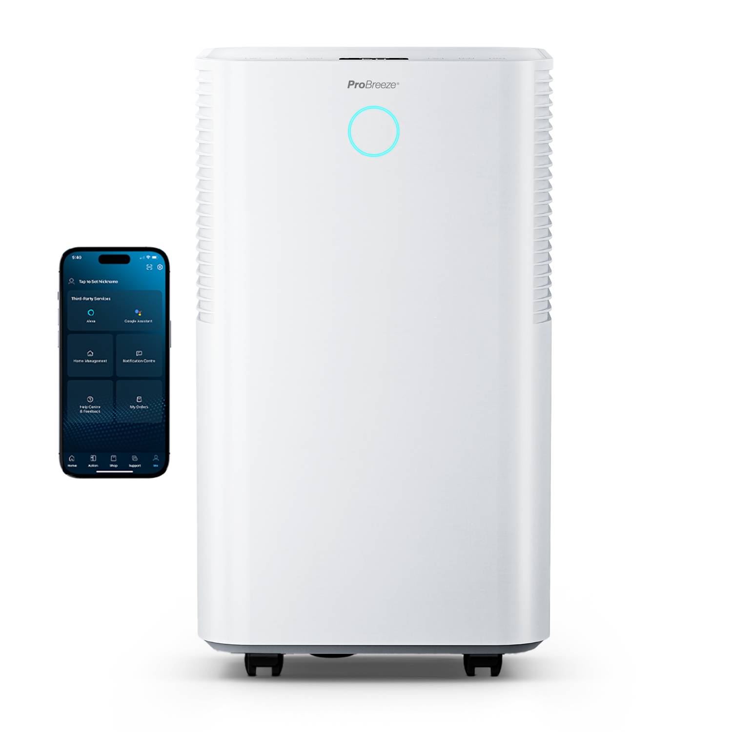 Pro Breeze OmniDry 12L Dehumidifier with Smart App Control - White - Image 1
