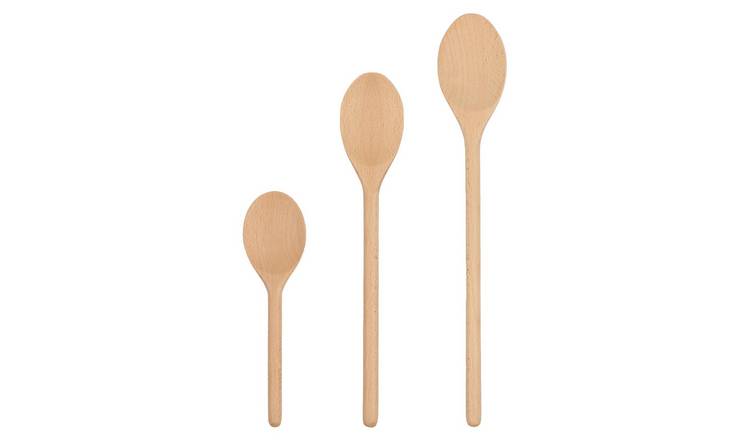 Argon Tableware 3 Piece Wooden Cooking Spoon Set