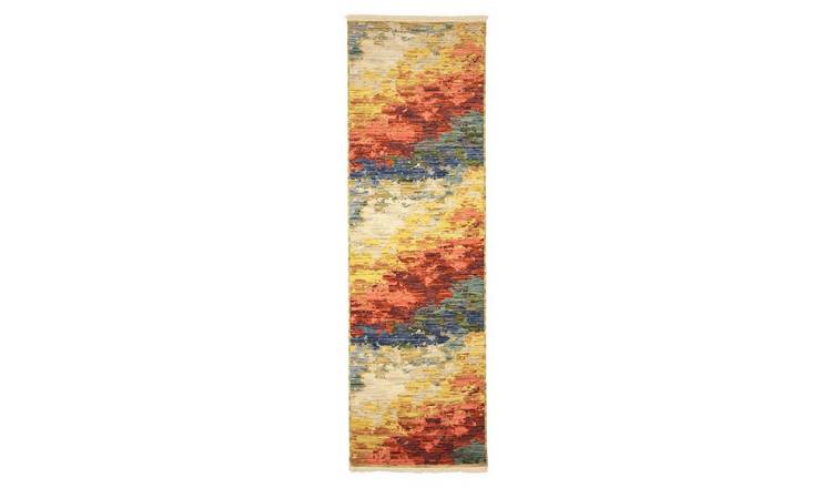 Mega Flooring Multi Modern Abstract Rug - 68 x 235cm
