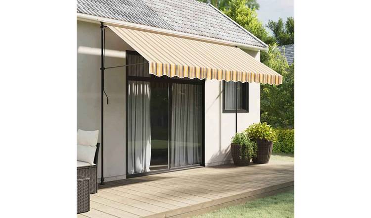 Walplus Polyester Awning - Multicolour - 350 x 250 cm - 330 x 245 cm Fabric