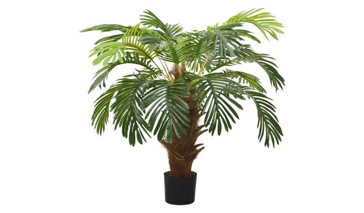 Walplus Artificial Cycas Palm with Pot - Green - 90 cm