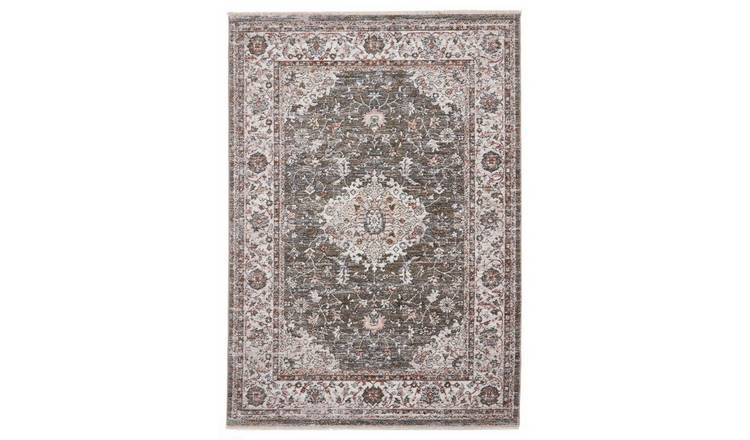 Mega Flooring Green Traditional Abstract Rug - 80 x 150cm