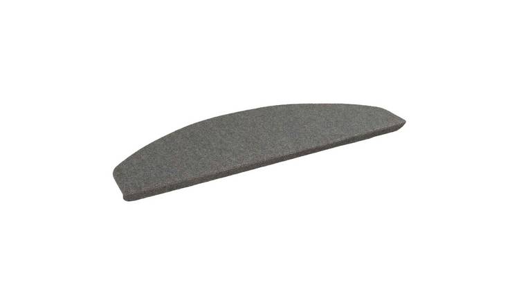 Walplus Pack of 15 Self-Adhesive Needle-Punched Stair Mats - Grey - 80 x 28 cm
