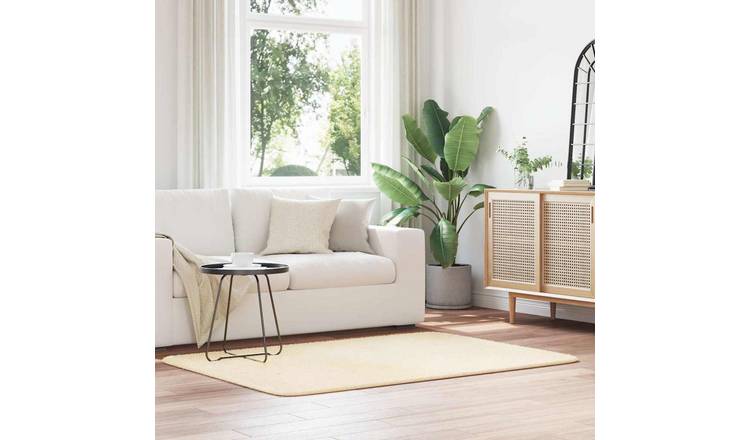 Walplus Navarra Polyester Rug - Cream - 120 x 170cm