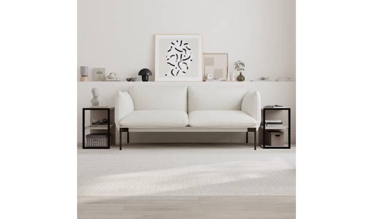 Decortie Echo Melamine Particleboard 3-Tier Side Table Set - Mocha