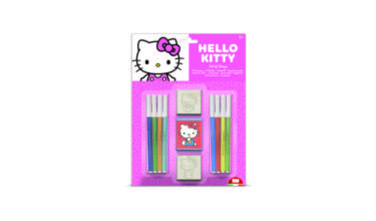 Hello Kitty Blister Pack 2 Stamps – Kids Craft & Stationery Set