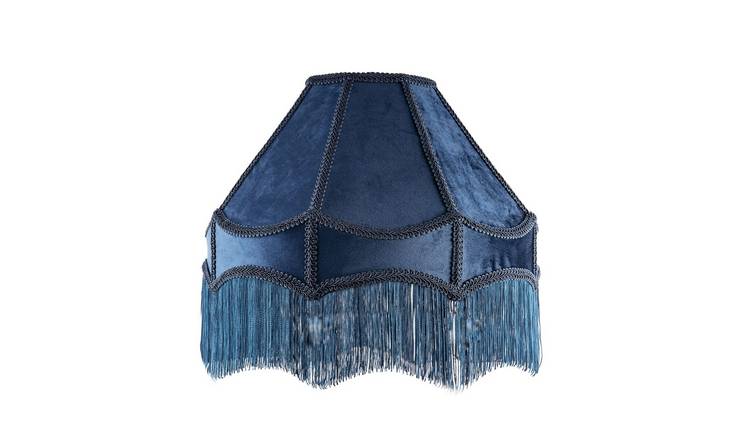 Happy Homewares Victorian Empire in Navy Midnight Blue Lampshade - 40cm