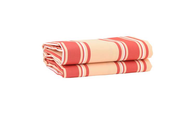 Walplus Polyester Awning Replacement Fabric - Yellow and Orange - 1000 x 160 cm