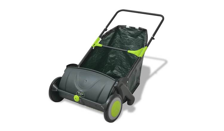 Walplus Polypropylene Lawn Sweeper - Black & Green