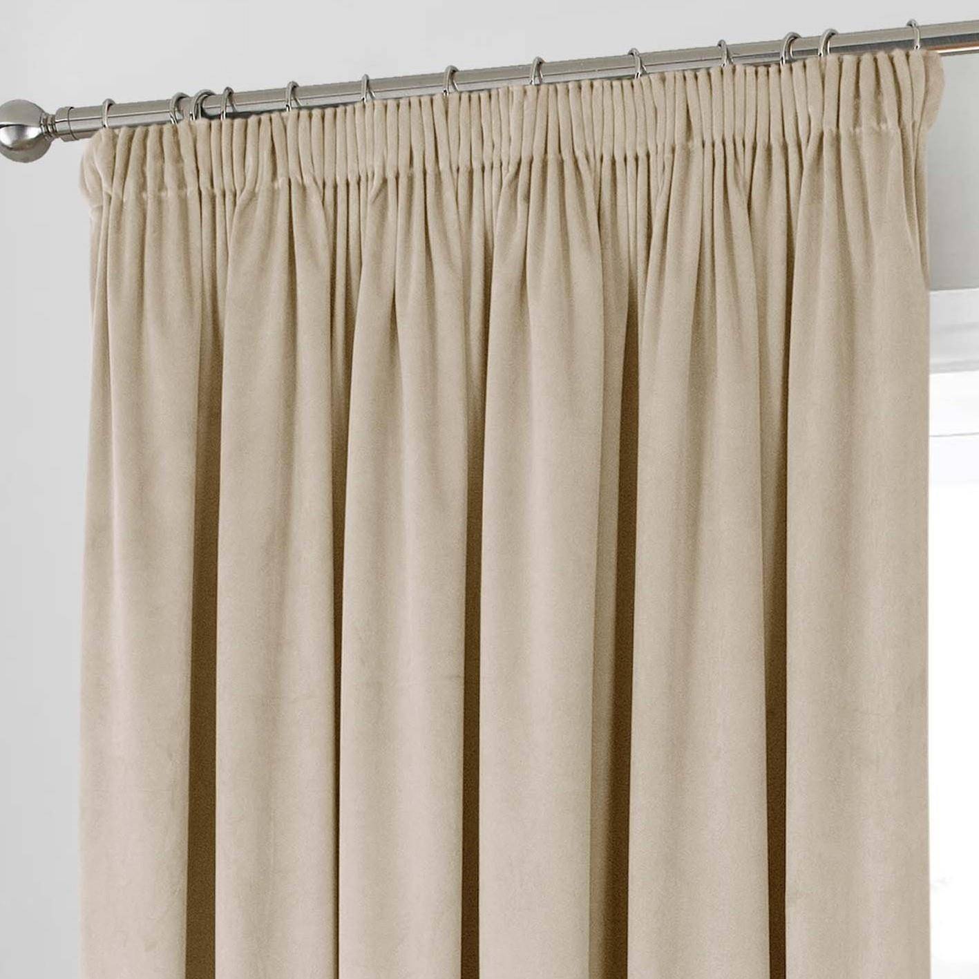 Luxury Living Montreal Taped Top Curtains 114cm x 122cm - Natural - Image 4