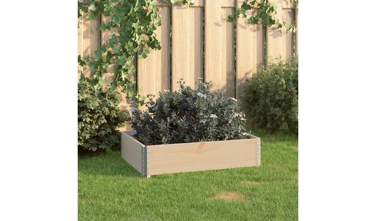 Walplus Wood Raised Garden Bed - 60 x 80 x 19 cm