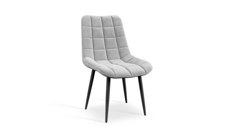 Furniture Online Nova Set Of 4 Velvet Dining Chair – Grey