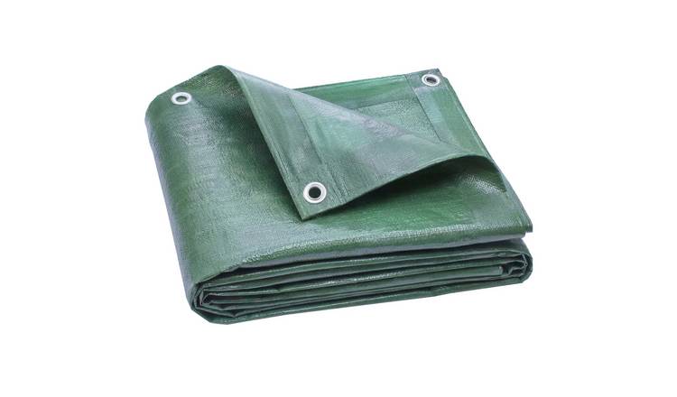 Outsunny 600 x 400 cm 90GSM Waterproof PE Tarpaulin – Green