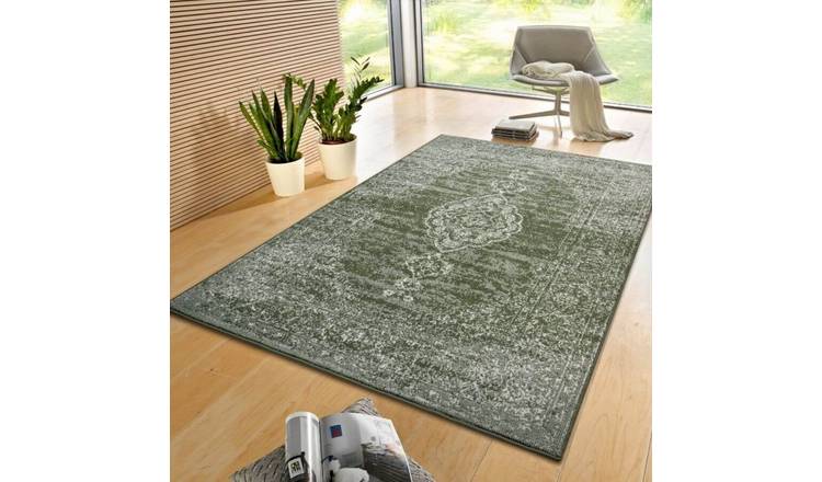 Hanse Home Green Velours Meridional Vintage Oriental Rug - 120 x 170cm