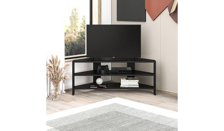 Decortie Thales Corner particleboard TV Unit - Black
