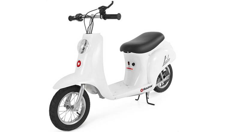 Razor Pocket Mod Bistro 24V Kids Electric Scooter Outdoor - White