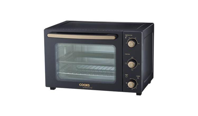 Cooks Professional 34L Mini Oven Countertop Cooker - Black/Copper