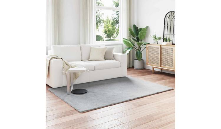 Walplus Olite Polyester Faux Fur Rug - Grey - 140 x 200 cm