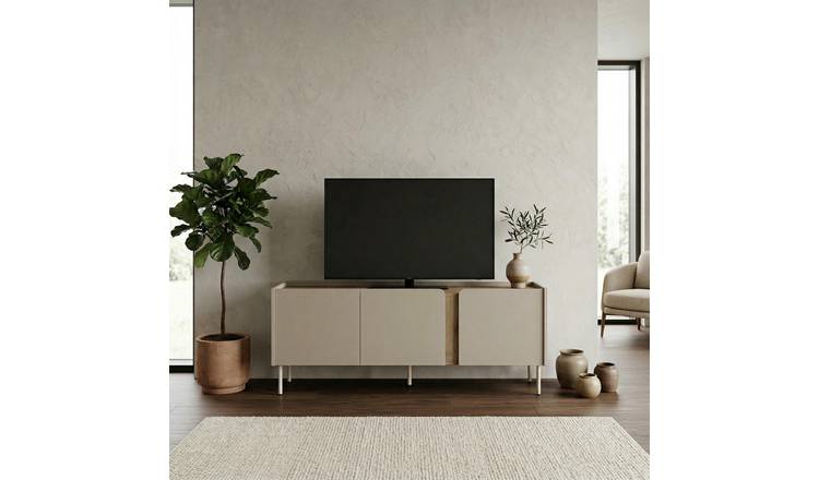 Decortie Norm TV Stand particleboard and metal frame - Natural Wood