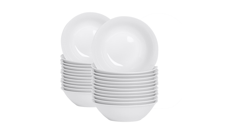 Argon Tableware Classic White Cereal Bowls - Pack of 24