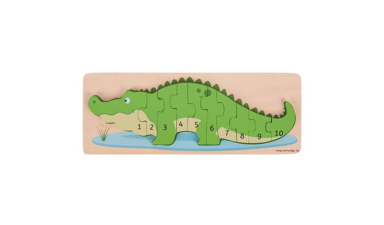 Bigjigs Toys Crocodile Number Puzzle - 2 Years +