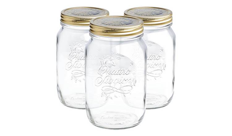Bormioli Rocco Quattro Stagioni Mason Jars - Pack of 3