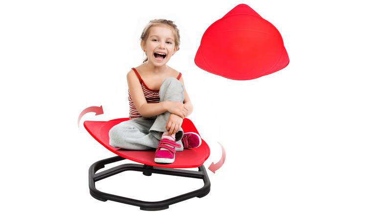 AIYAPLAY Toddler Metal Base AntiSlip Seat Spinning Chair - Red