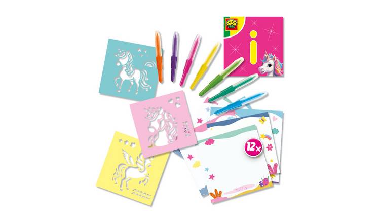 SES Creative Unicorn Blow Airbrush Pens Craft Set