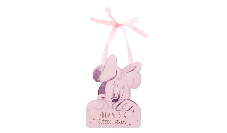 Disney Disney Minnie Mouse MDF Hanging Plaque - Pink