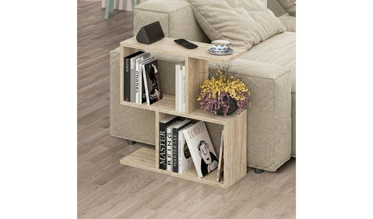 Decortie Homemania Melamine Particleboard Z-Shape Side Table - Stone