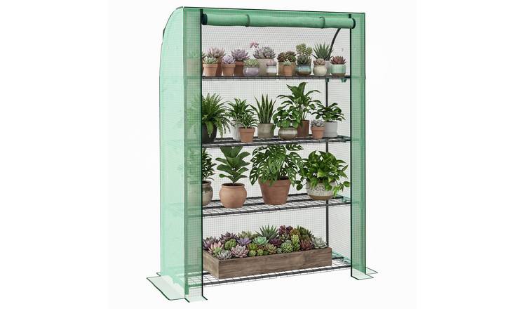 Outsunny Polyethylene Mini Greenhouse – Green