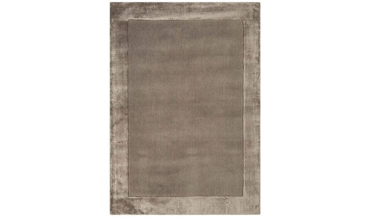 Mega Flooring Brown Handmade Bordered Rug - 120 x 170cm