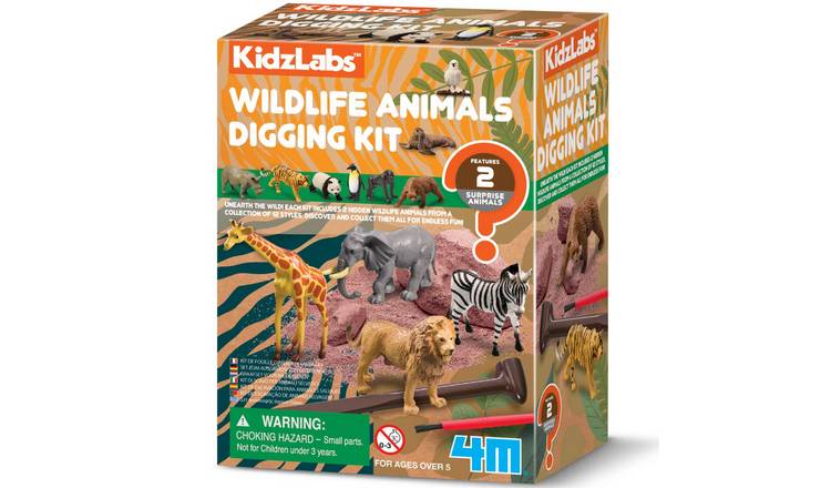 4M Kidzlabs Wildlife Animal Digging Kit - 5 Years +