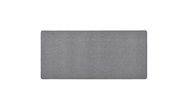 Walplus Polypropylene 3 mm Pile Carpet Runner - Dark Grey - 80 x 150 cm