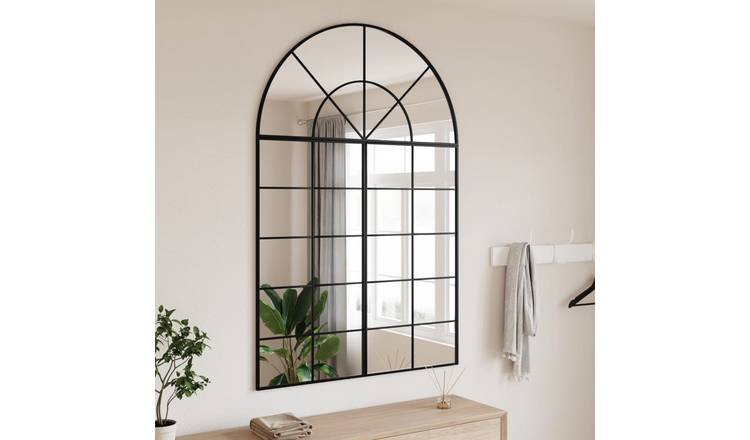 Walplus Iron Wall Mirror - Black - 100 x 150 cm