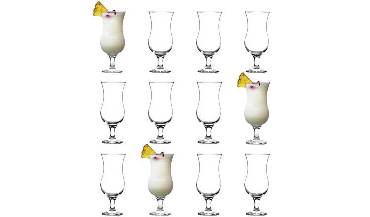 LAV Fiesta Pina Colada Glasses - Clear - Pack of 12