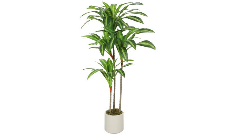 HOMCOM 4FT Artificial Dracaena Tree - Green
