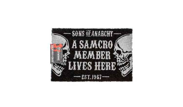 Sons of Anarchy Adult Unisex Coir Door Mat - Black