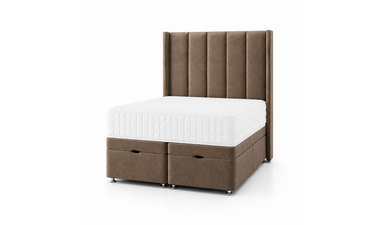 Comfy Deluxe Margo   3ft Single  End Lift Ottoman Bed Set - Mink
