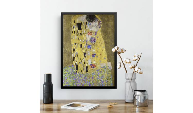 Gustav Klimt The Kiss Framed Art Print - A3
