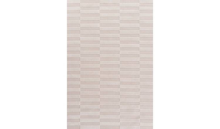 The Rugs Cream Loft Striped Rug - 200 x 290cm