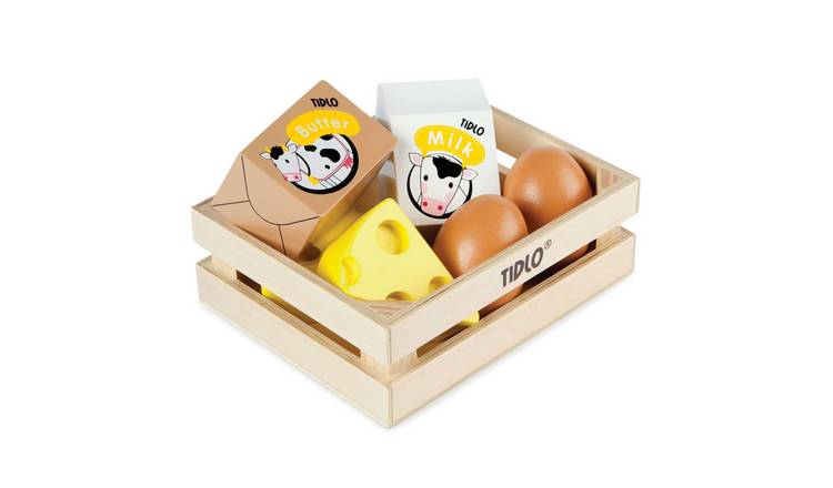 Tidlo Wooden Eggs and Dairy - 18 Months +