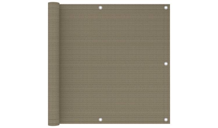 Walplus HDPE Balcony Screen - Taupe - 90 x 300 cm