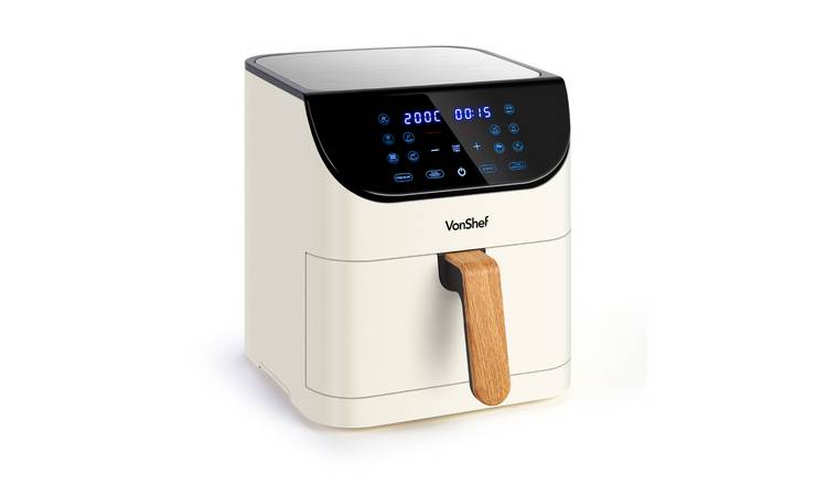 VonShef 6L 1500W 10-in-1 Digital Air Fryer - Nordic