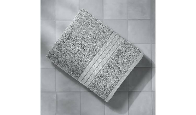 OHS Plain Pure Cotton Face Cloth - 30 x 30cm - Silver