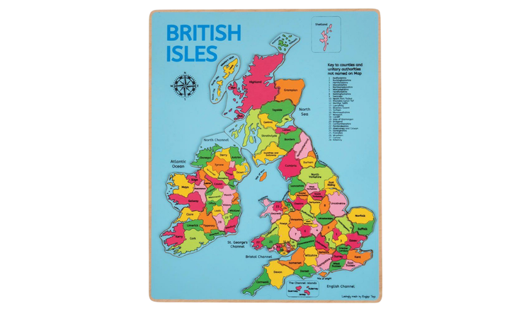 Bigjigs Toys British Isles Inset Puzzle - 3 Years +
