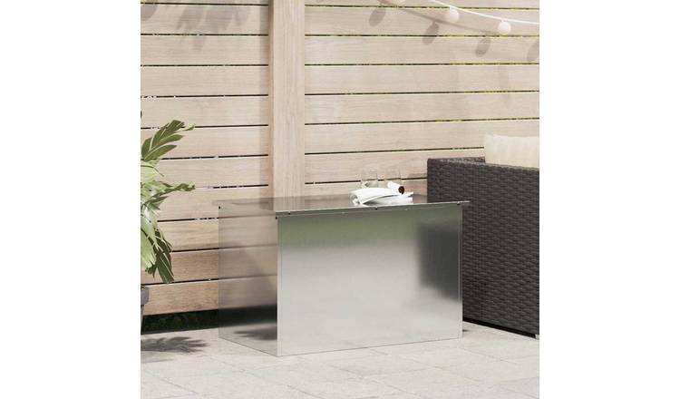 Walplus Steel Outdoor Storage Box - Silver - 80 x 50.5 x 50 cm
